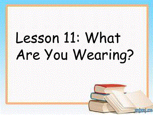 冀教版(一起)四下lesson 11 What Are You Wearingppt課件