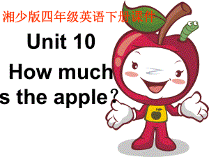 湘少版英語(yǔ)四下Unit10 How much is the applePPT課件