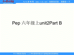 人教版[pep]六上Unit 2 where is the science museum(PartB)ppt課件