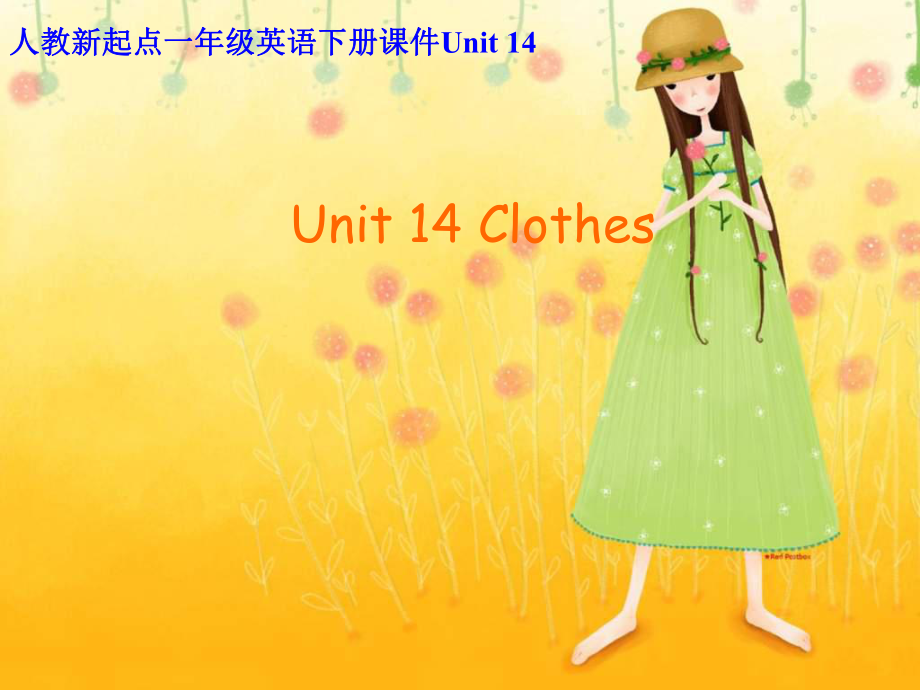 人教版新起點(diǎn)英語一下Unit 14 ClothesPPT課件_第1頁