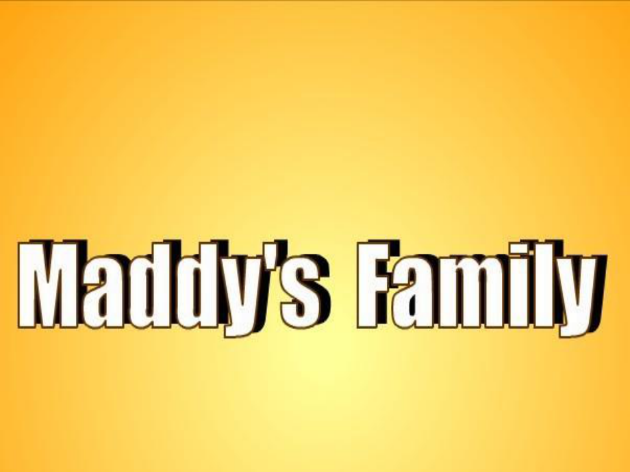 冀教版英語五上Lesson 6 Middy’s Family ppt課件_第1頁