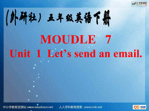 外研版英語五下Module 7 Communicationsunit1ppt課件