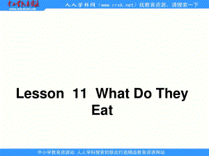 冀教版(三起)三下Lesson 11 What Do They Eatppt課件