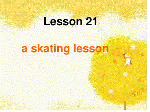 冀教版(一起)六上Lesson 13 A Skating Lessonppt課件