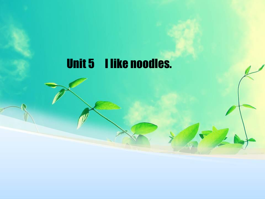 湘少版[]四上Unit 5 I like noodlesppt課件1_第1頁