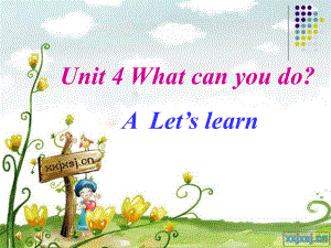 人教PEP版英語五上Unit 4 What Can You Doppt課件2