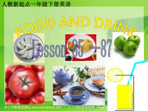 人教新起點英語一下Unit 15 Food and drink(Lesson 8587)ppt課件