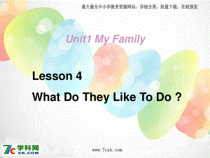 冀教版英語(yǔ)五上Lesson 4 What Do They Like to Doppt課件4