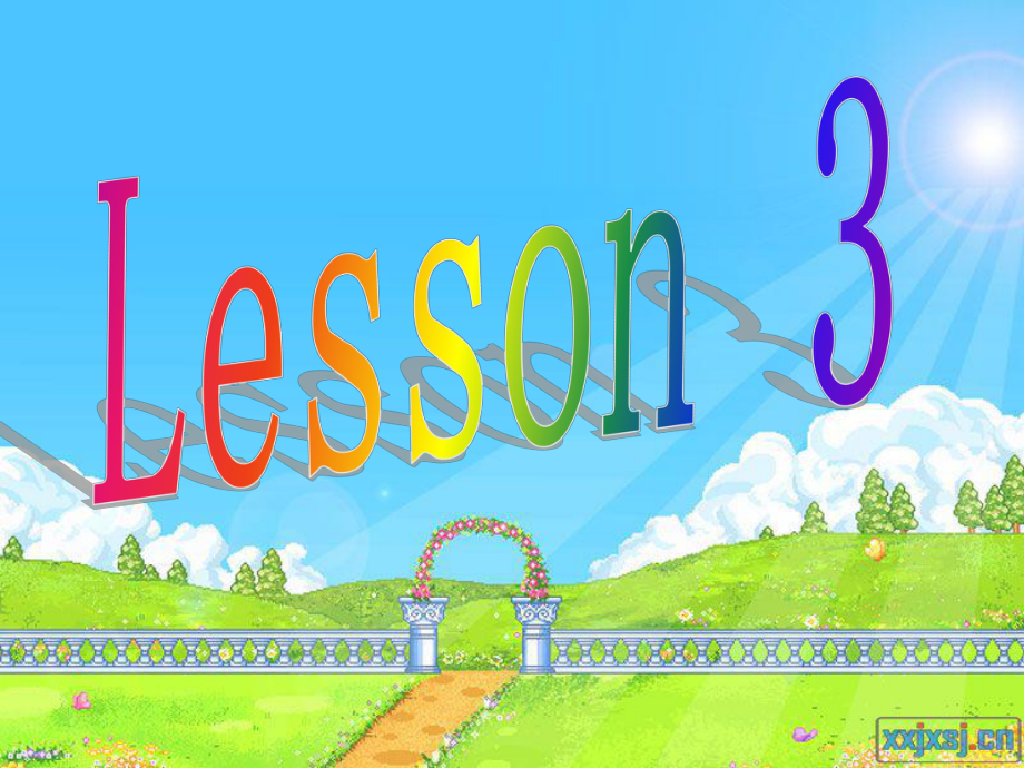 人教精通版英语六上Unit 1I go to school at 8 00Lesson 3ppt课件1_第1页