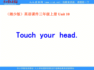 湘少版三上Unit 10 Touch yout headppt課件