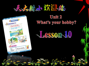 人教精通版英語六上Unit 2What’s your hobLesson 10ppt課件1