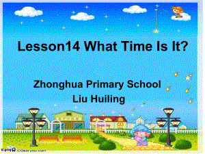 冀教版(三起)四下Lesson 14 What Time Is Itppt課件2