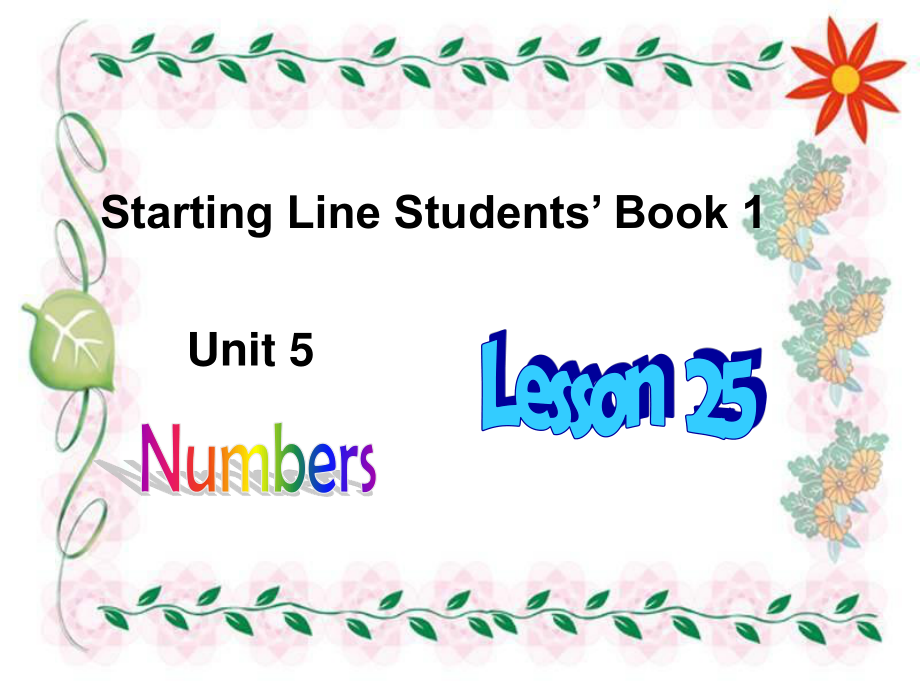 人教版新起點(diǎn)英語(yǔ)一上Unit 5 NumbersPPT課件_第1頁(yè)