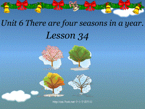 人教精通版英語六上Unit 6There are four seasons in a yearLesson 34ppt課件