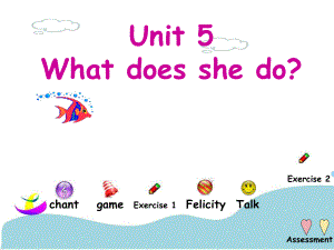 人教PEP版英語六上unit 5 what does she doPPT課件之六