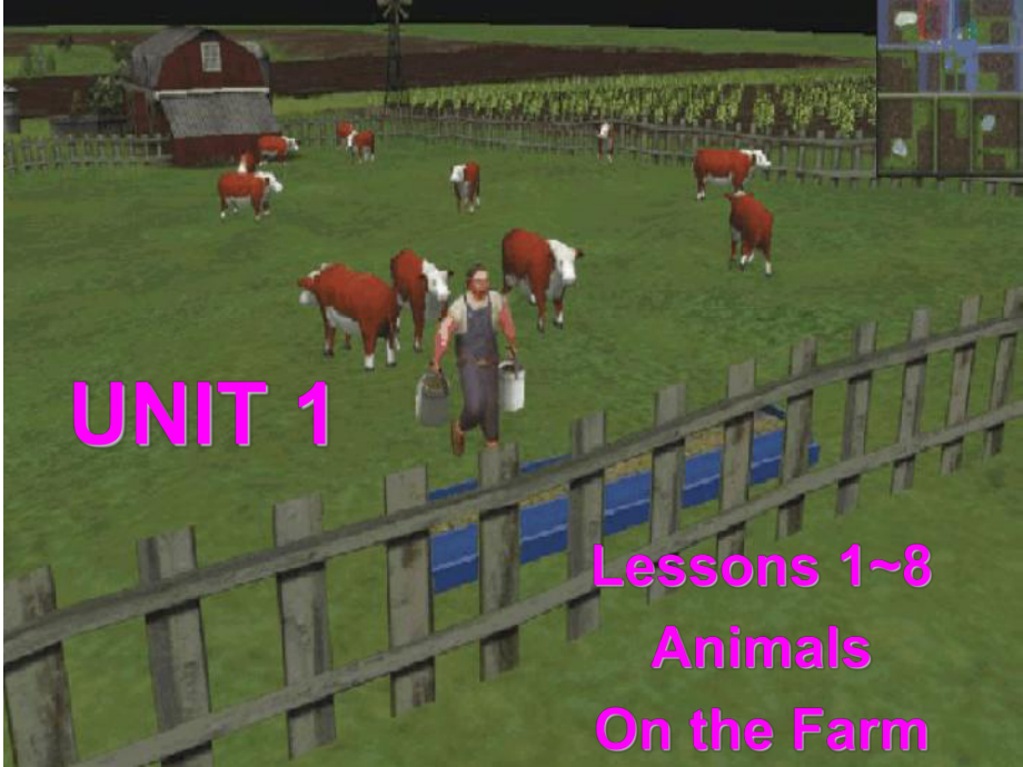 冀教版(三起)三下Lesson 1 On the farmppt課件1_第1頁