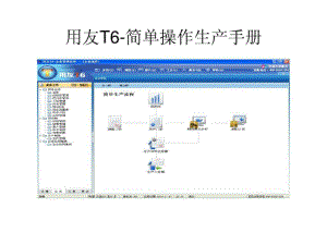 用友T6简单操作生产手册