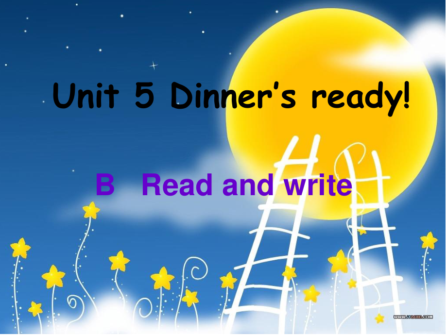 人教PEP版英語四年級(jí)上冊(cè)Unit 5Dinner’s readyB readand write ppt課件_第1頁