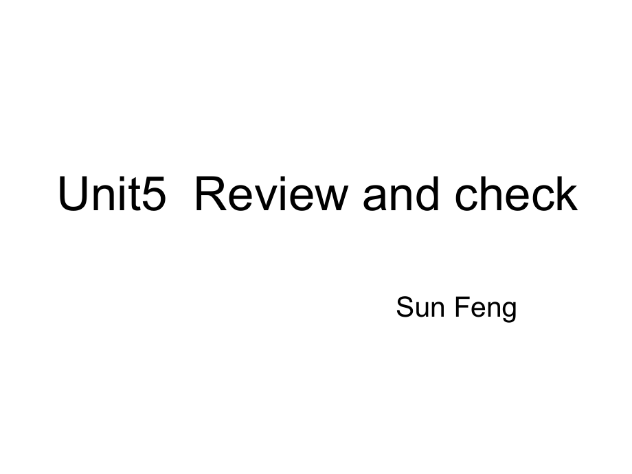 牛津苏教四上Unit5Reviewandchec课件之一_第1页