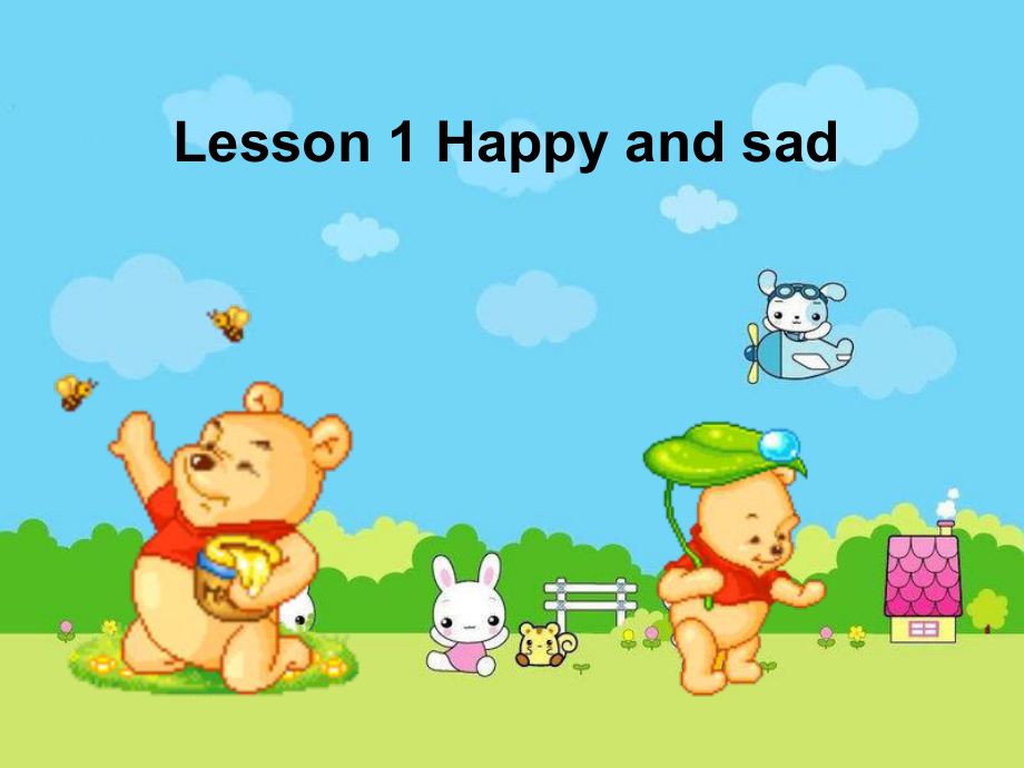 冀教版(一起)三下Lesson 1 Happy and sadppt课件_第1页