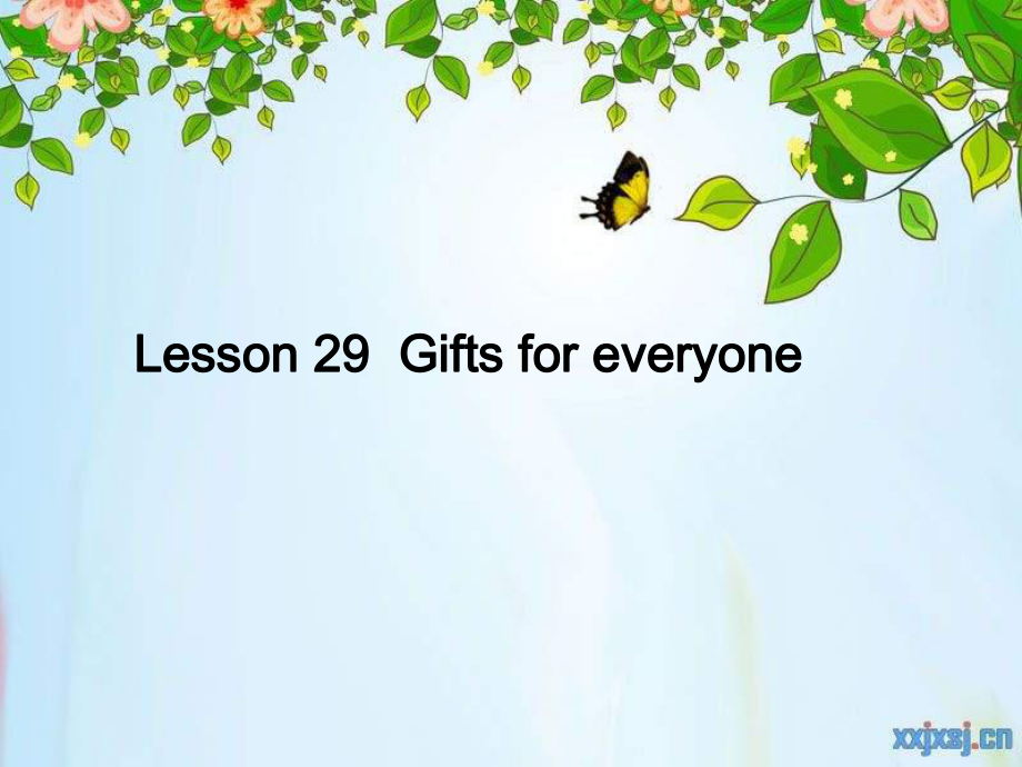 冀教版(一起)五上Lesson 29 Gifts for Everyoneppt課件1_第1頁(yè)