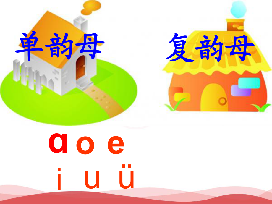 新版小学语文一年级上册：汉语音10aoouiu4新人教版_第1页