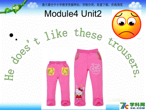 外研版一起二上Module 4Unit 2 He doesn’t like these trousersppt課件2