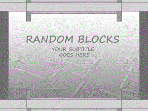 精品ppt模板PPT素材randomblocks026