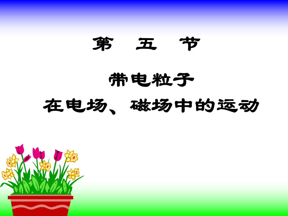 帶電粒子在電場(chǎng)磁場(chǎng)的運(yùn)動(dòng)_第1頁(yè)