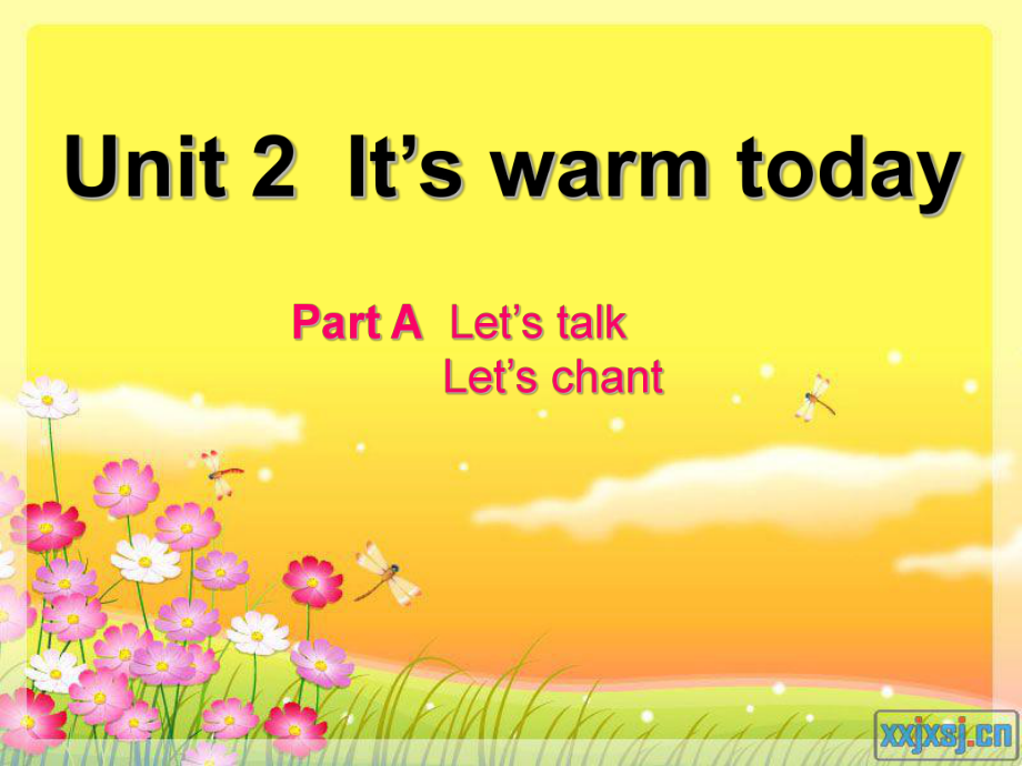 pep小学英语课件：Unit 2It’s warm today_第1页