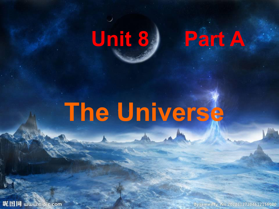 閩教版英語六上Unit 8The UniversePart Appt課件1_第1頁