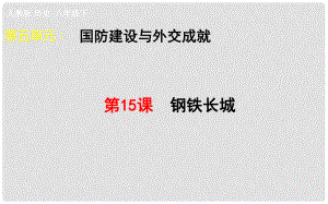 吉林省雙遼市八年級(jí)歷史下冊(cè) 第15課 鋼鐵長(zhǎng)城課件 新人教版