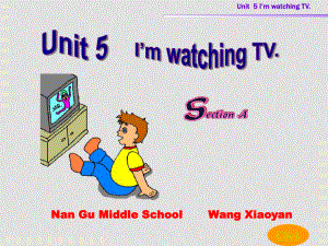 七年級英語下冊 Unit 5 I'm watching TV課件 人教新目標版