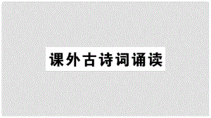 九年級語文下冊 第六單元《課外古詩詞誦讀》習(xí)題課件 新人教版