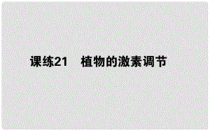 高考生物 全程刷題訓(xùn)練計(jì)劃 課練21 課件