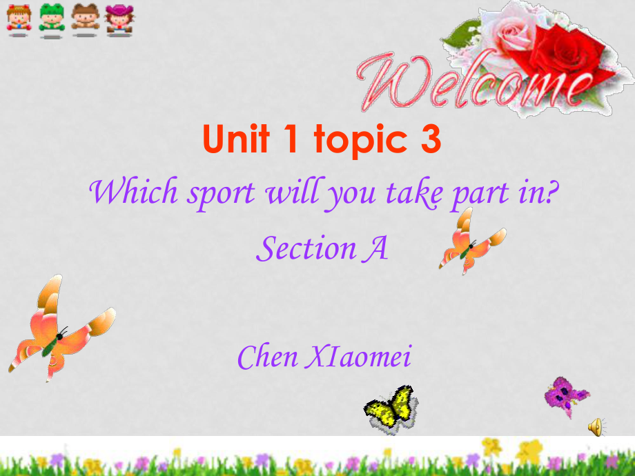 八年級英語上Unit 1 Topic 3 Which sport will you take part in的課件仁愛版八上U1T3SA_第1頁