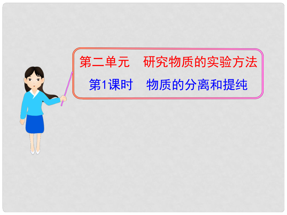 1112版高中化學(xué)同步授課課件 專題1 第二單元第1課時(shí) 物質(zhì)的分離和提純 蘇教版必修1_第1頁(yè)