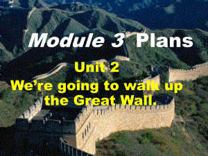 七年級(jí)英語(yǔ)下冊(cè)：Module 3 Unit 2 We’re going to walk up the Great Wall課件外研版