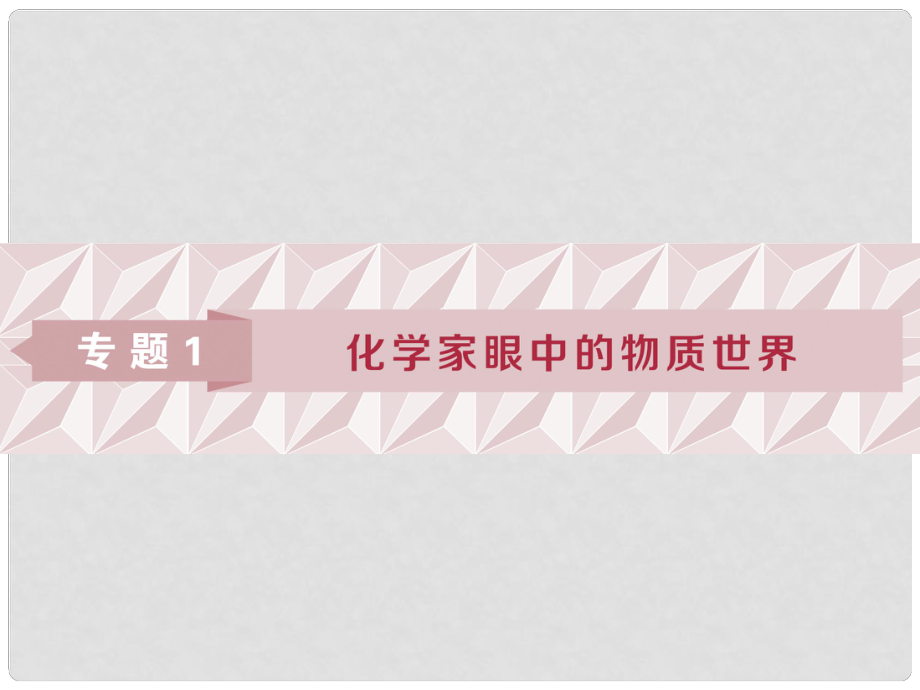 高考化学总复习 专题1 化学家眼中的物质世界 第一单元 物质的分类与转化 分散系课件 苏教版_第1页