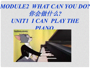 天津市濱海新區(qū)七年級(jí)英語(yǔ)下冊(cè) Module 2 What can you do Unit 1 I can play the piano課件 （新版）外研版