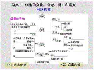 高考二輪專題復習 第一部分專題三 6細胞的分化、衰老、凋亡和癌變課件