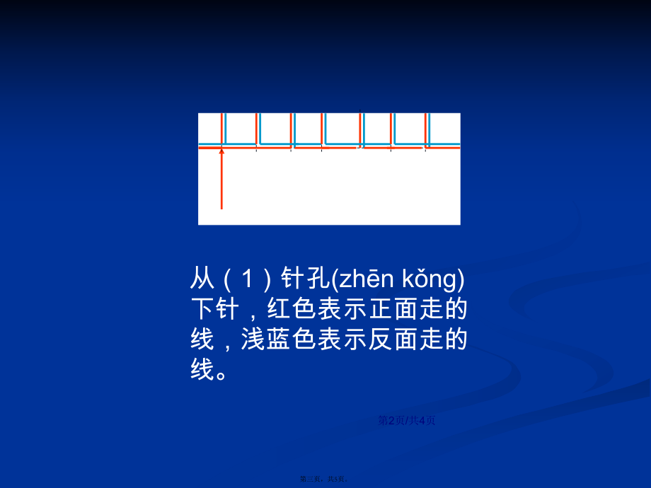 用针线装订试卷示意图图片