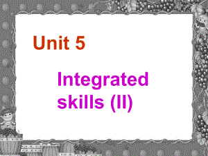 八年級(jí)英語下 Unit5 Integrated skills II課件牛津版