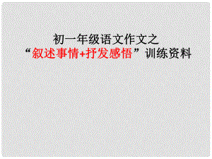 廣東省深圳市七年級語文上冊 敘事+抒情課件 新人教版