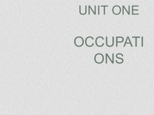 高中英語：Unit1 occupationslanguage points課件（上海新世紀(jì)版S1A）