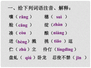 四川省雅安市七年級(jí)語(yǔ)文下冊(cè) 第17課 紫藤蘿瀑布課件 新人教版