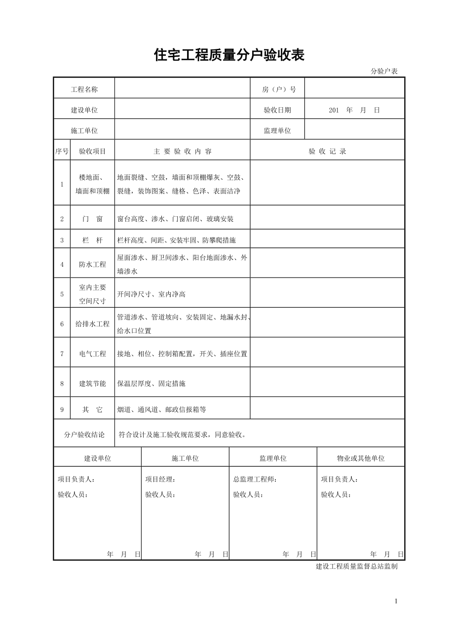 《分戶驗(yàn)收表格》_第1頁(yè)