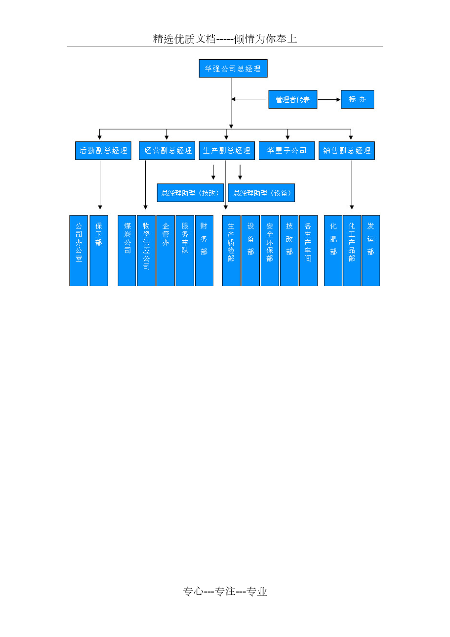 质量管理体系组织架构图共1页