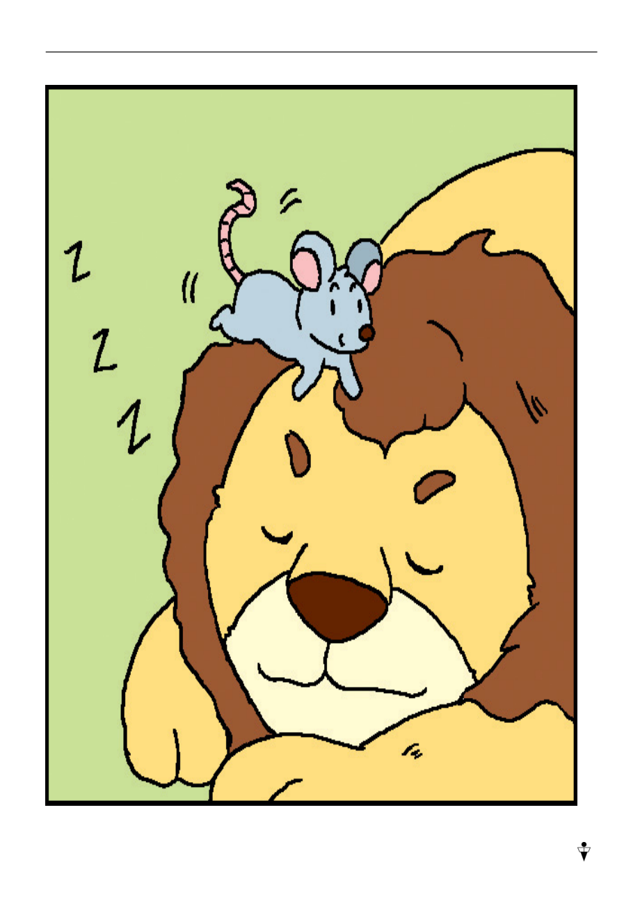 “狮子和老鼠”故事图卡_第1页