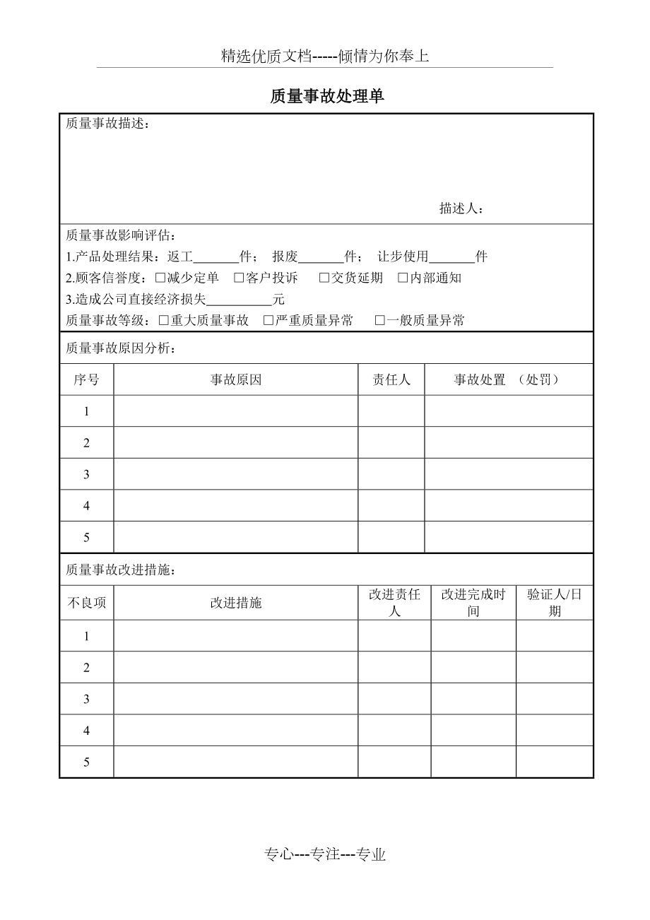 质量事故处理单(共1页)_第1页